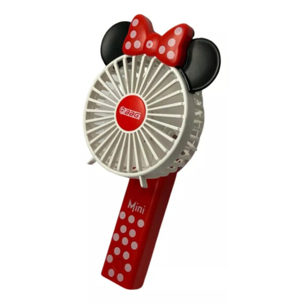 MINI VENTILADOR DA MINNIE DOBRAVEL PORTÁTIL RECARREGAVEL USB